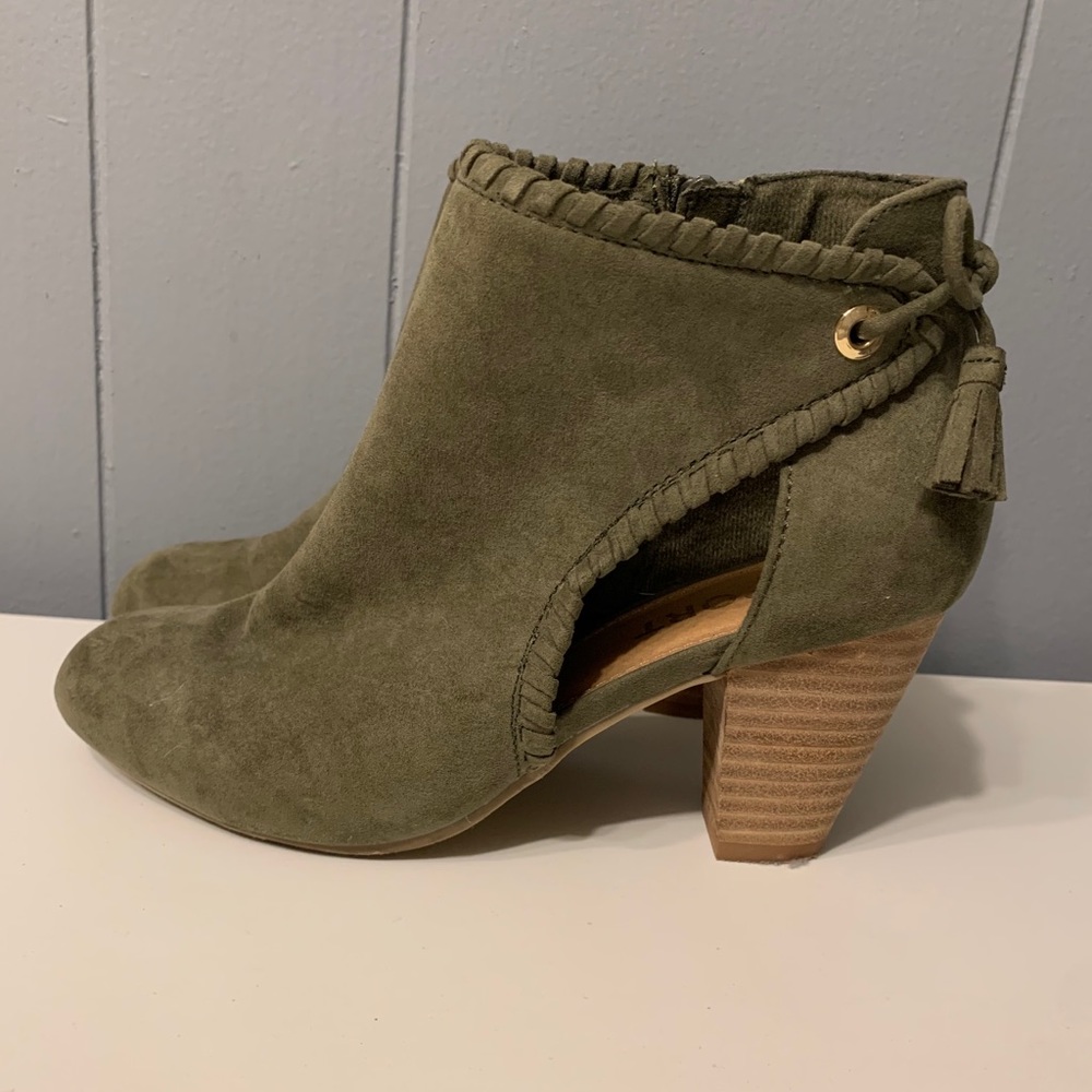 Sage Green Booties